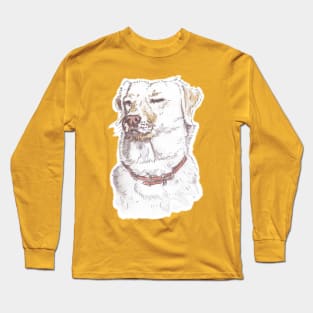 Cute Labrador Puppy Watercolor Long Sleeve T-Shirt